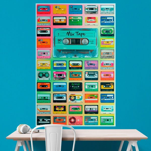 Wall Stickers: Cassette tapes