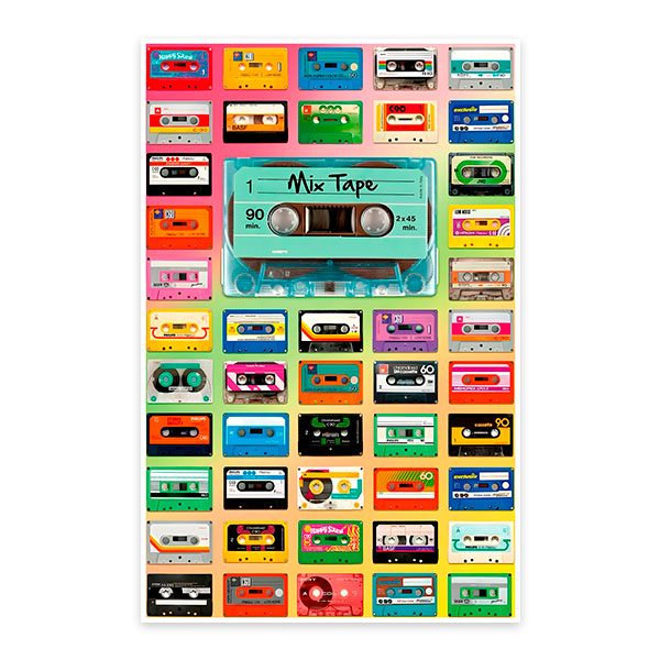 Wall Stickers: Cassette tapes