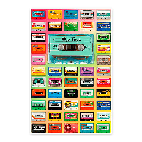 Wall Stickers: Cassette tapes