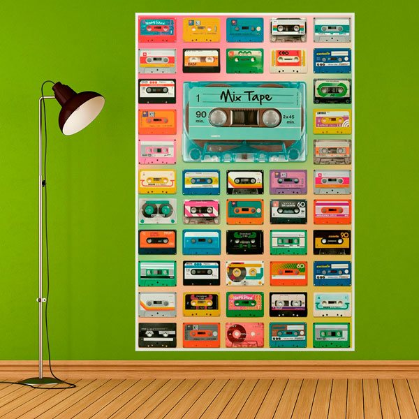 Wall Stickers: Cassette tapes