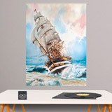 Wall Stickers: Ship sailing the seas 3
