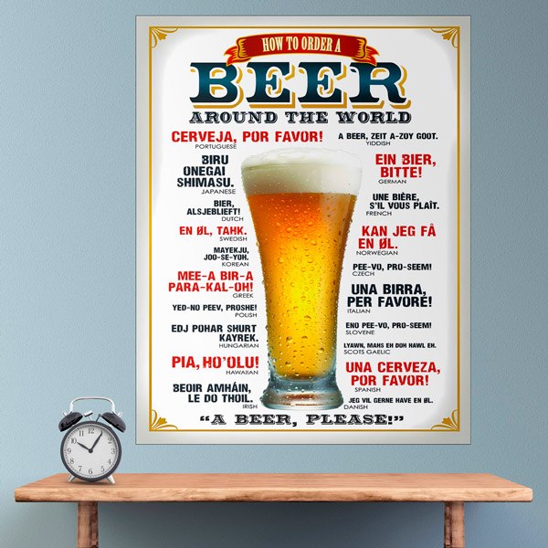 Wall Stickers: Beer around the world