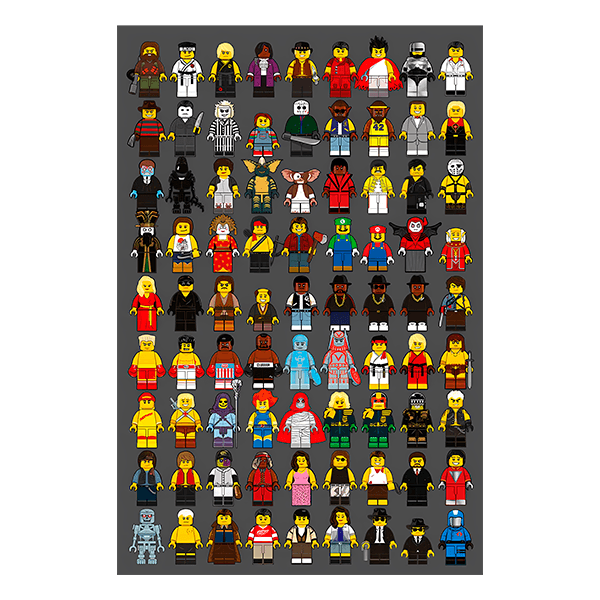 Wall Stickers: Lego film actors