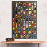 Wall Stickers: Lego film actors 3