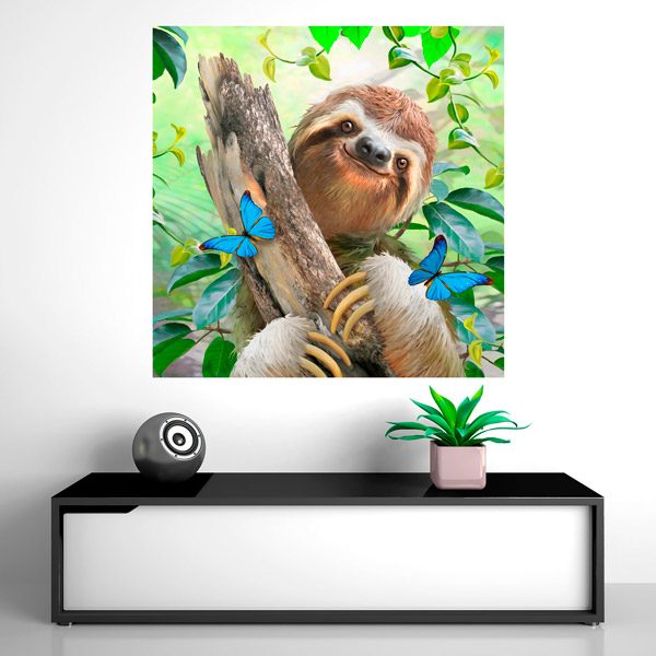 Wall Stickers: Smiling sloth