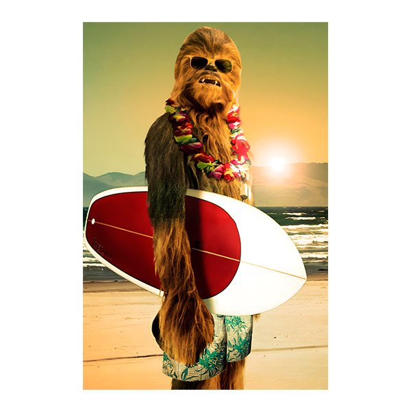 Wall Stickers: Surf Chewbacca