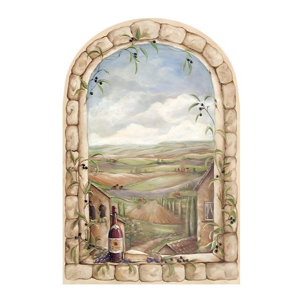 Wall Stickers: Window to the vineyards
