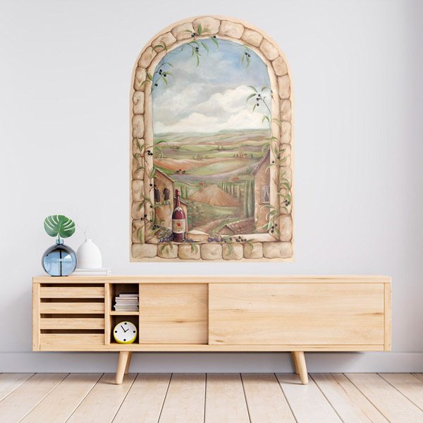 Wall Stickers: Window to the vineyards