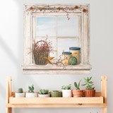 Wall Stickers: Window with ornaments 3