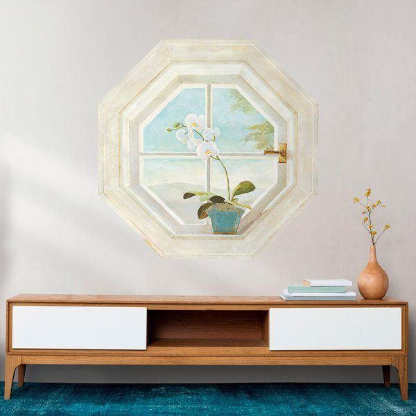 Wall Stickers: Octagonal window