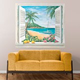 Wall Stickers: Window by the sea 3