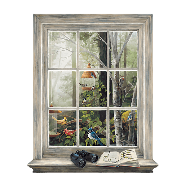 Wall Stickers: Window with birds 0