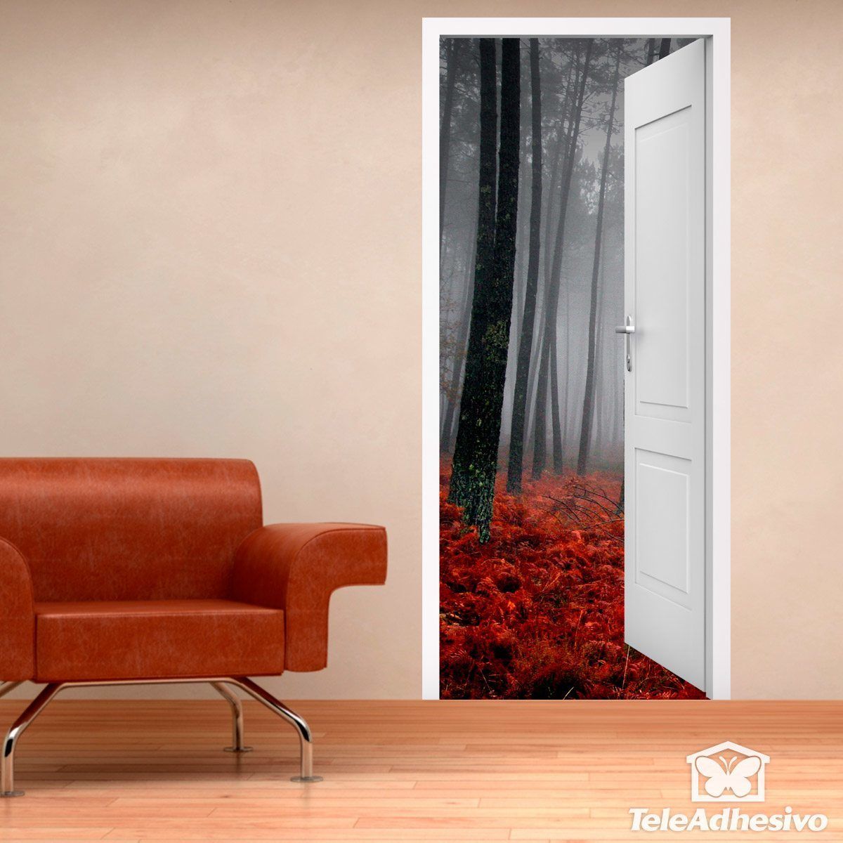 Wall Stickers: Open door forest in autumn