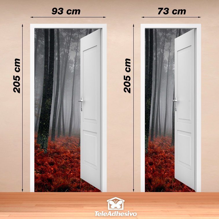 Wall Stickers: Open door forest in autumn