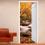Wall Stickers: Open door spring in the forest 3