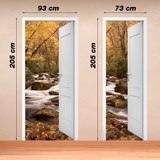 Wall Stickers: Open door spring in the forest 4