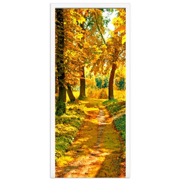 Wall Stickers: Forest path in autumn