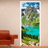 Wall Stickers: Mountain gate and lake 3