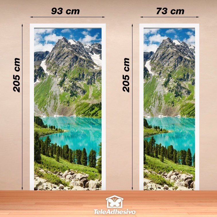 Wall Stickers: Mountain gate and lake