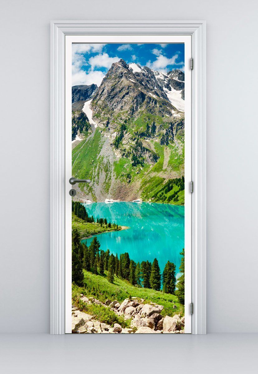 Wall Stickers: Mountain gate and lake