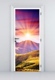 Wall Stickers: Door mountain and sunset 5