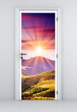 Wall Stickers: Door mountain and sunset 5