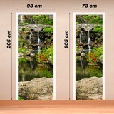Wall Stickers: Pond and garden gate 4