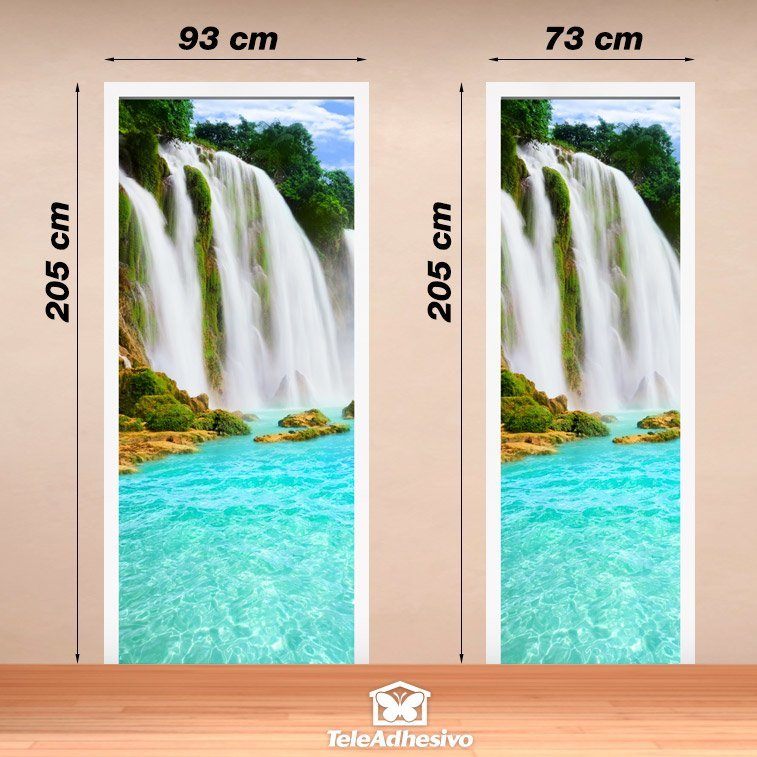 Wall Stickers: Door waterfall 