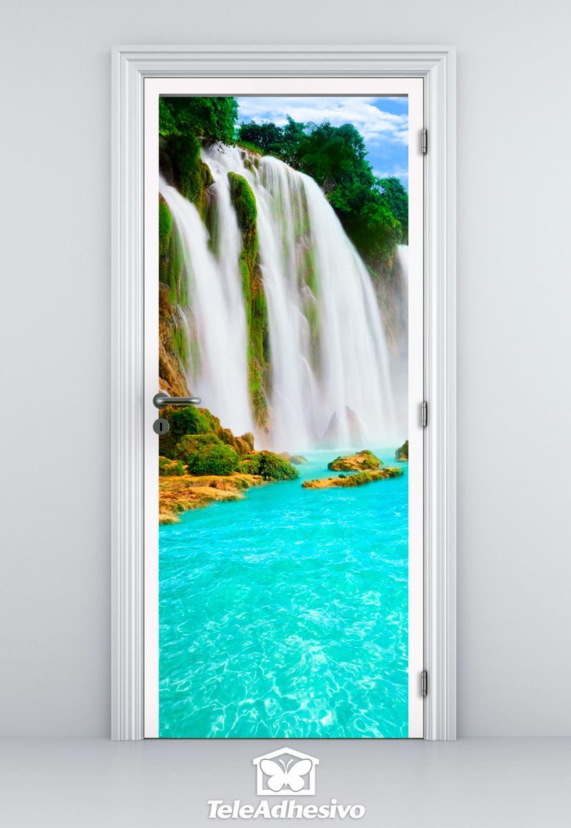 Wall Stickers: Door waterfall 