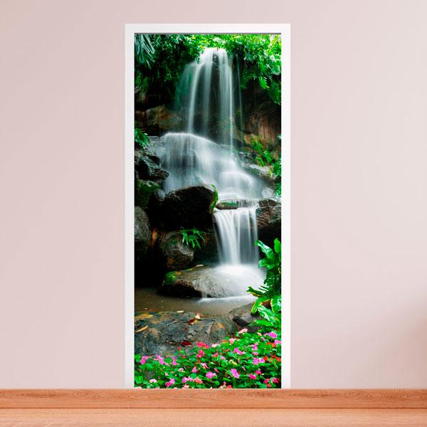 Wall Stickers: Door waterfall and stones 2