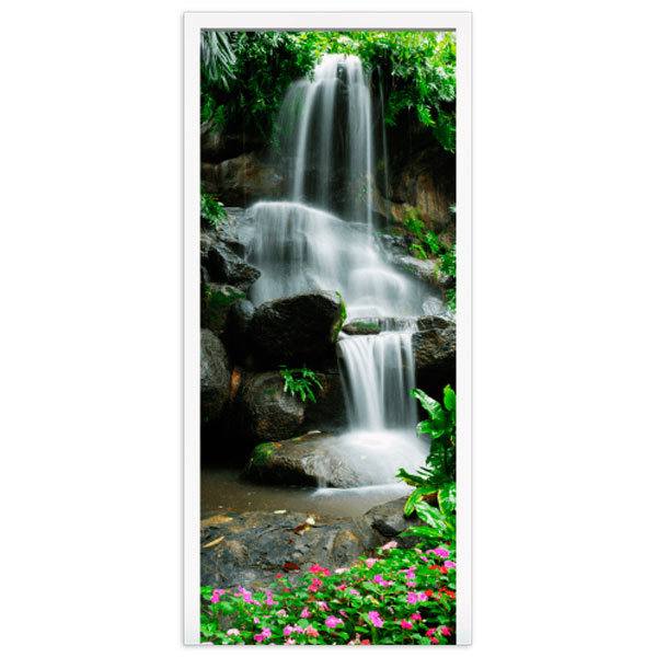 Wall Stickers: Waterfall door and stones 2