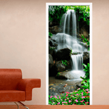 Wall Stickers: Waterfall door and stones 2 3