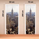Wall Stickers: Door view of the Empire State Building 4