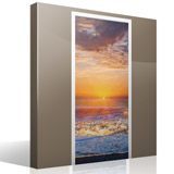 Wall Stickers: Door sunset on the beach 7