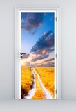 Wall Stickers: Door road and wheat field 5