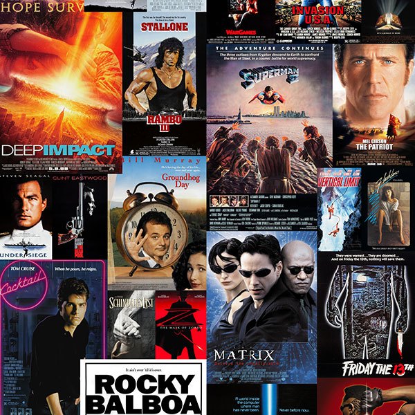 Wall Stickers: 80's and 90's Cinema Films