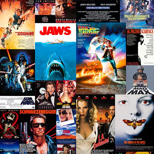 Wall Stickers: 80s and 90s cinema films II