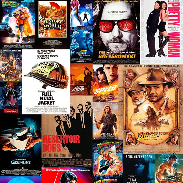 Wall Stickers: 80s and 90s cinema films III