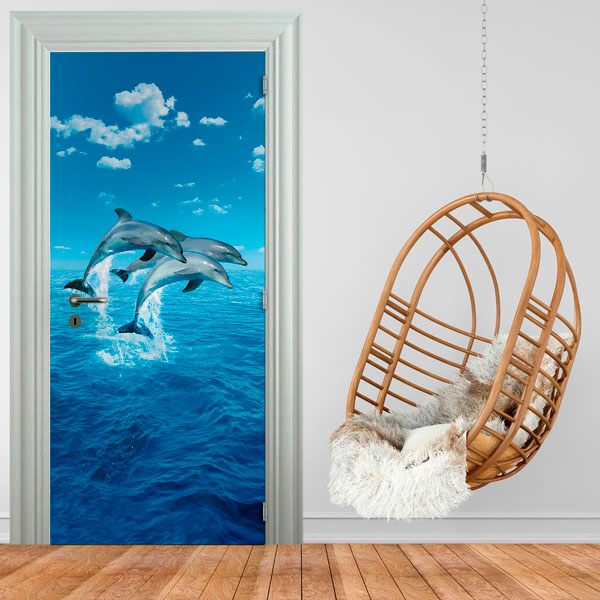 Wall Stickers: Dolphins jumping 