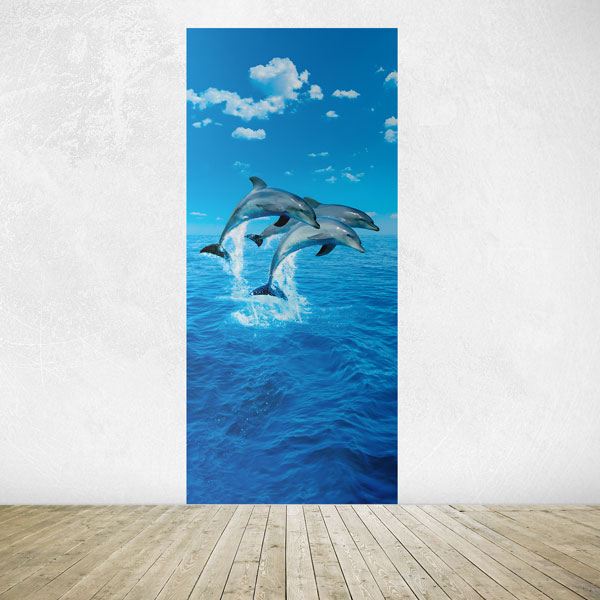 Wall Stickers: Dolphins jumping 