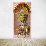 Wall Stickers: Niche with flowers 4
