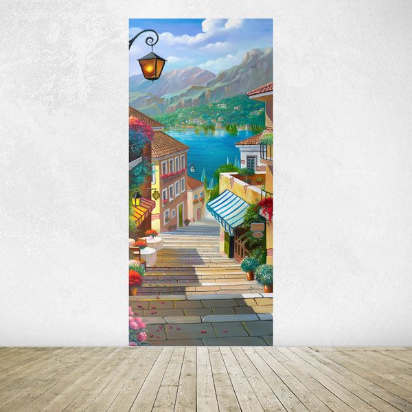 Wall Stickers: Coastal village