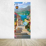 Wall Stickers: Coastal village 4