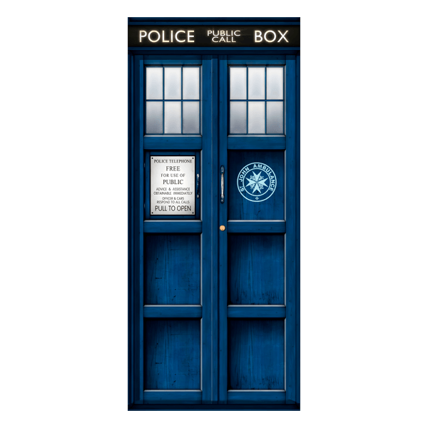 Door stickers Tardis Doctor Who