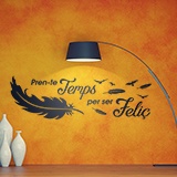 Wall Stickers: Pren-te temps per a ser feliç 2