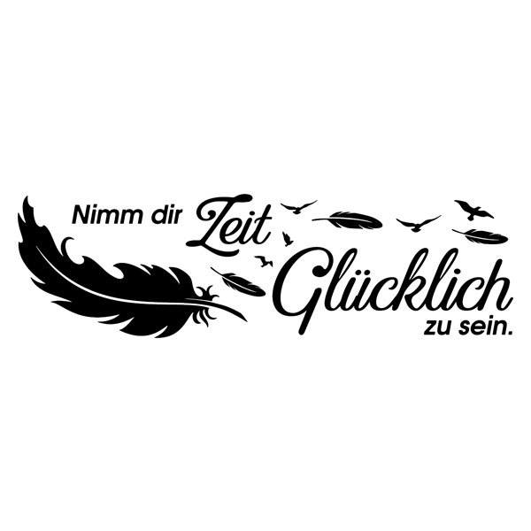 Wall Stickers: Nimm dir Zeit, um glücklich zu sein