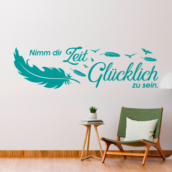 Wall Stickers: Nimm dir Zeit, um glücklich zu sein