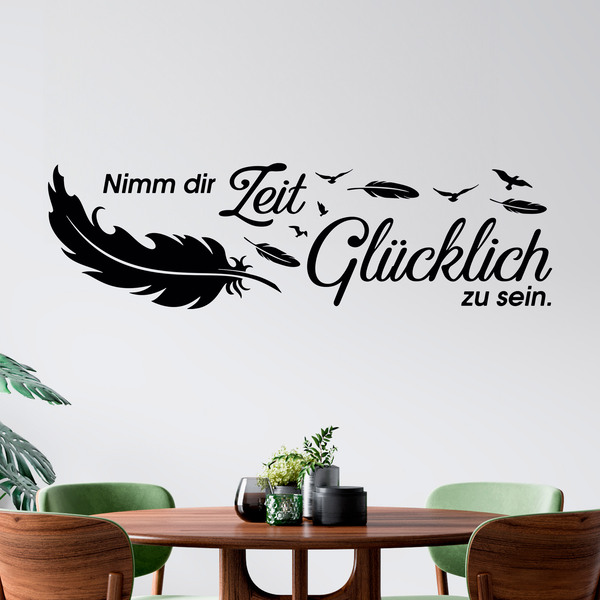 Wall Stickers: Nimm dir Zeit, um glücklich zu sein