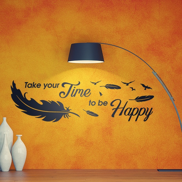 Wall Stickers: Take time to be happy