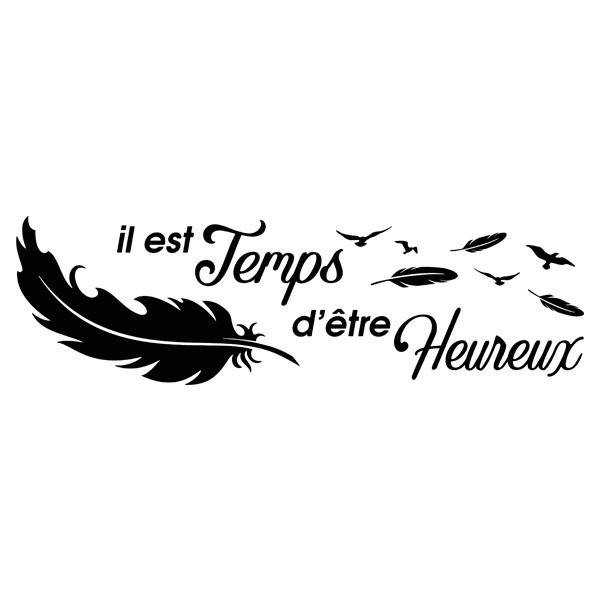 Wall Stickers: Il est temps d'être Heureux